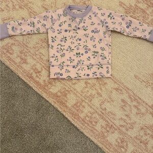 Beaufort bonnet 6-12 Floral Kids Sweatshirt - Pink and Purple